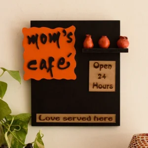 Wooden Mom's Cafe Wall Hanging